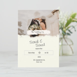 Invitation Télégramme "Mariage de rêve"