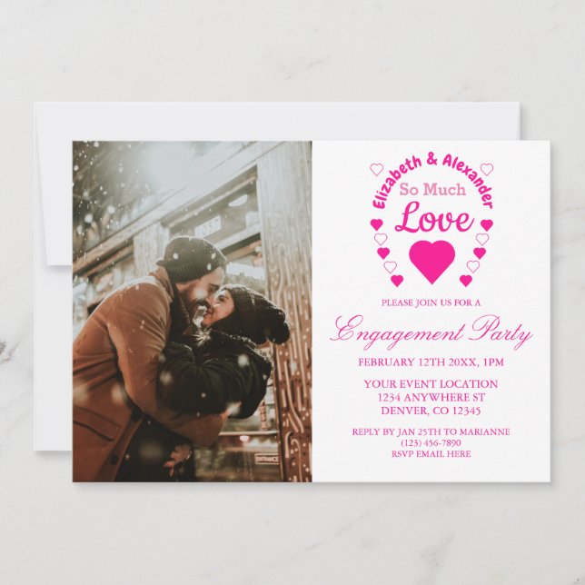 Invitation Tellement d'amour Mariage (Devant)