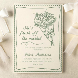 Invitation temporaire pour une fête prénuptiale au