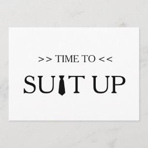 Invitation Temps à l'arrière - plan de blanc de Suitup