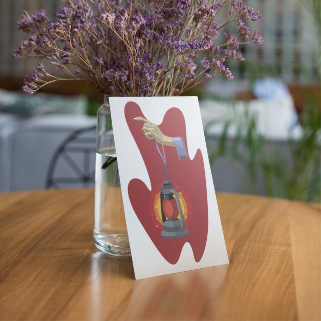 Invitation Tenant Une Lanterne (Créateur téléchargé)