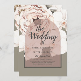 Invitation Tendance MOSS BLUSH MARIAGE Sage Dusty Rose