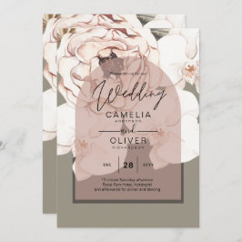 Invitation Tendance MOSS BLUSH MARIAGE Sage Dusty Rose