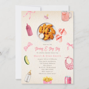Invitation Tendies Petits Orteils Fille de Tendres de Poulet