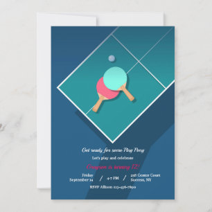 Invitation Tennis de table