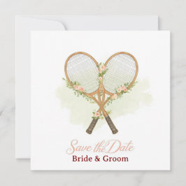 Invitation Tennis pour Sauvegarder la date du Mari