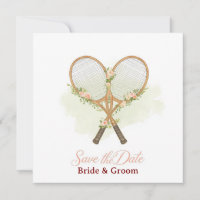 Invitation "Tennis Sauvegarder la date" pour Maria