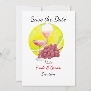 Invitation Tennis Sauvez la date de l'adversaire Tennis Playe