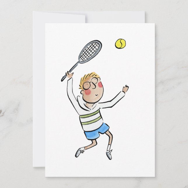 Invitation Tennis Serve (Devant)