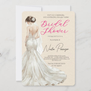 Invitation Tenue Chic pour la Mariée à la Fête de Fiançailles