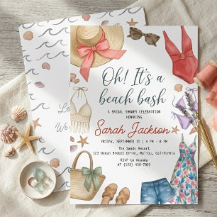 Invitation Tenue de bain plate pour enterrement de vie de jeu
