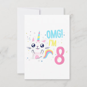 Invitation Tenue de fête pour fille de 8 ans Cadeau Licorne