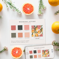Tenue de Mariage | Palette de Couleurs Citron