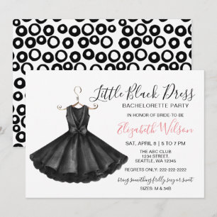 Invitation Tenue de Soirée Little Black Dress Enterrement de