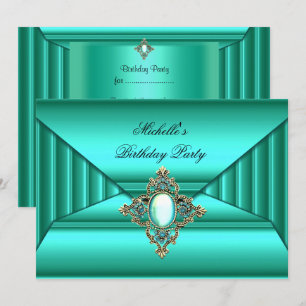 Invitation Tenue élégante de fête d'anniversaire Sac à bijou 