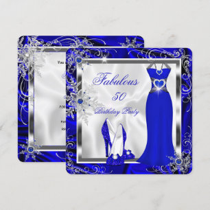 Invitation Tenue Fabuleuse de Fête Robe Royale Bleue Talons A