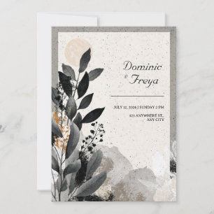 Invitation Terme avant-garde Mariage de feuillage