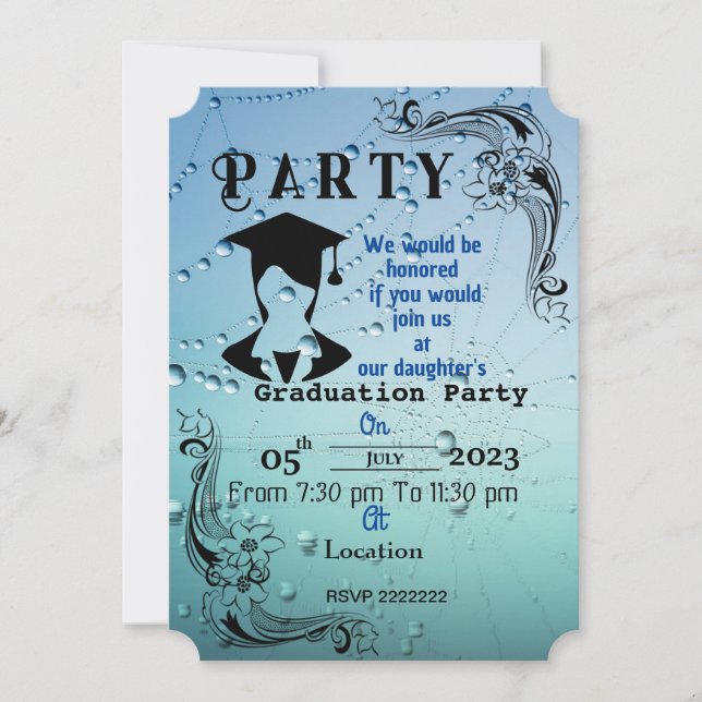 Invitation Terminer le diplôme   (Devant)