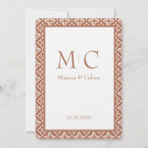 Terracotta Burnt Orange Carrelage Mariage Inviter