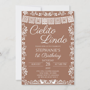 Invitation Terracotta Cielito Lindo 1er Anniversaire