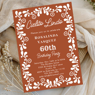 Invitation Terracotta Cielito Lindo Mexicain 60 ans