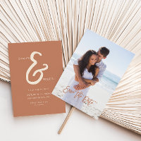 Terracotta Formal Photo Wedding Enregistrer la dat