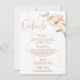 Invitation Terracotta islamique Floral Nikah Walima Détails