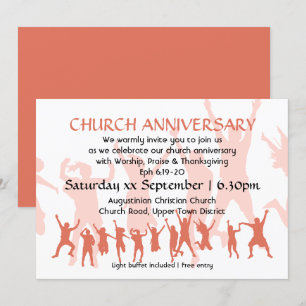 Invitation Terracotta Moderne Personnalisé ANNIVERSAIRE DE L'