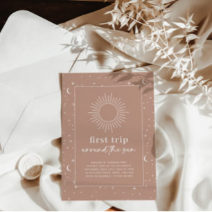 Invitation Terracotta Premier Voyage Autour Du Soleil Invitat