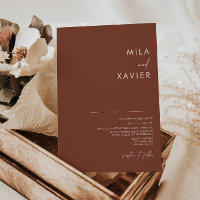 Terracotta toscane | Mariage minimaliste moderne