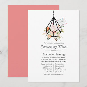 Invitation Terrarium géométrique bohème pour enterrement de v
