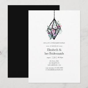 Invitation Terrarium géométrique Luncheon d'Epouses Florales