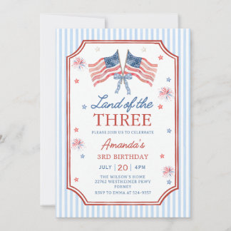 Invitation Terre des Trois 4 juillet Patriotique 3e Anniversa