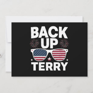 Invitation Terry de secours drôle 4 juillet feu d'artifice pa