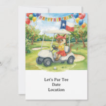 Texas Birthday Theme for GOLFER Amoureux de les ch