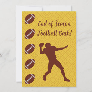Invitation Texte de nom personnalisé Événement Sport Football