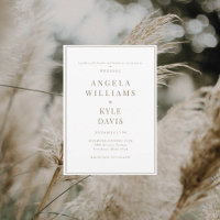 Texte moderne blanc et or Aucun Mariage parent