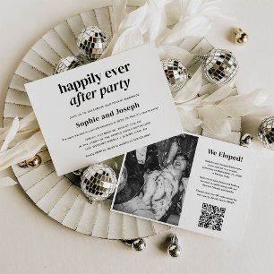 Invitation Texte Moderne Mariage Fête de Bonheur Éternel