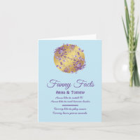 Texte simple Lilac Purple Mariage Gold Funny Faits