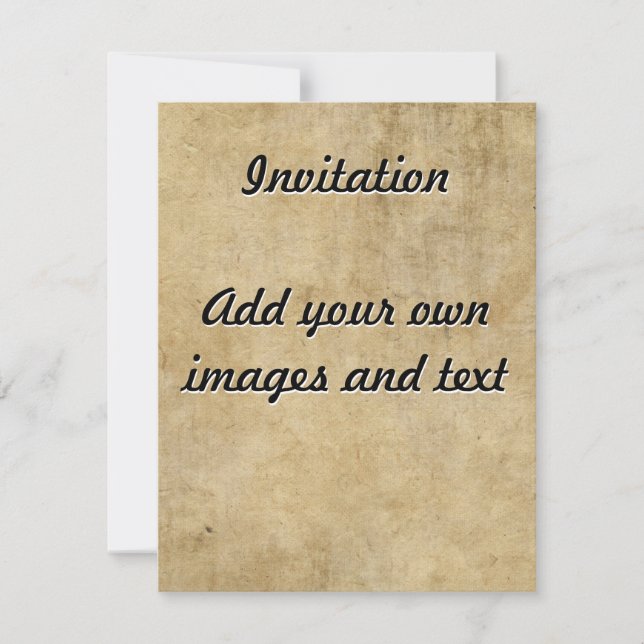 Invitation Texture de parchemin (Devant)