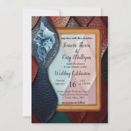 Invitation Texture en cuir artistique
