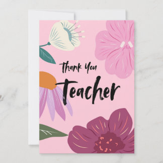 Invitation Thank You Teacher Card