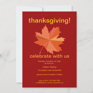 Invitation Thanksgiving