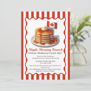Invitation Thanksgiving Canada Style   Brunch Maple Morning
