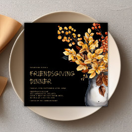 Invitation Thanksgiving moderne Élégant Amical