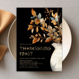 Invitation Thanksgiving Moderne Élégant Amical Automne