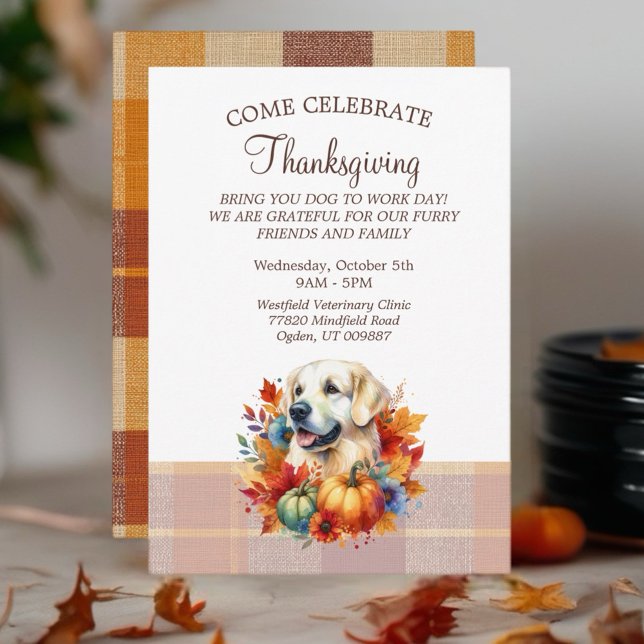 Invitation Thanksgiving Pet Lover (Créateur téléchargé)