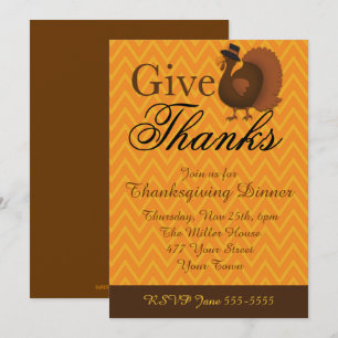 Invitation Thanksgiving Turquie