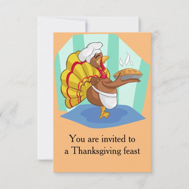 Invitation Thanksgiving Turquie (Devant)