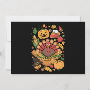 Invitation Thanksgiving Turquie Thanksgiving Pie Fall Famille